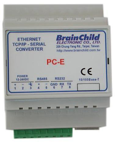 PC-E is RS232/485 To Ethernet Converter / Gateway. It is capable to link any serial (RS-232 or RS485...
